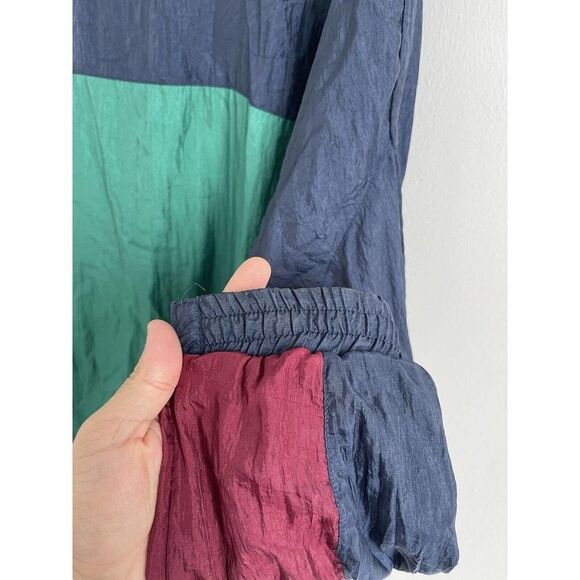 VTG Givenchy Activewear Men's Tracksuit Teal Burgundy Color Block Size XL - Picture 7 of 12